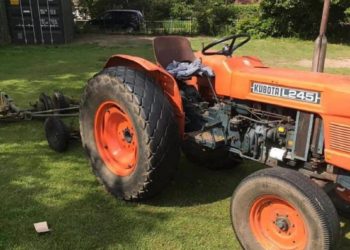 The club's tractor was stolen last week