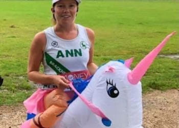 Ann Tigerstedt ran the Virtual London Marathon in style