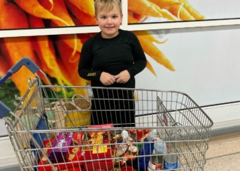 Seven-year-old Alfie sold his toys and used the profits to give to the foodbank.