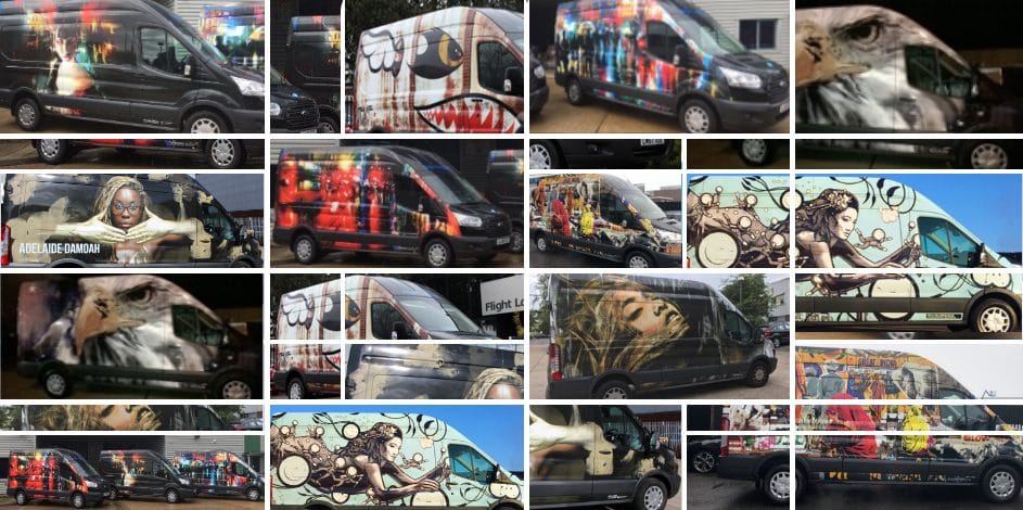 The ArtOnWheels fleet.