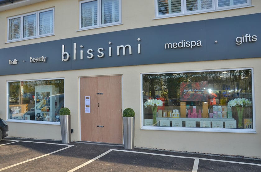 Blissimi is open as normal, despite temporary doors installed.