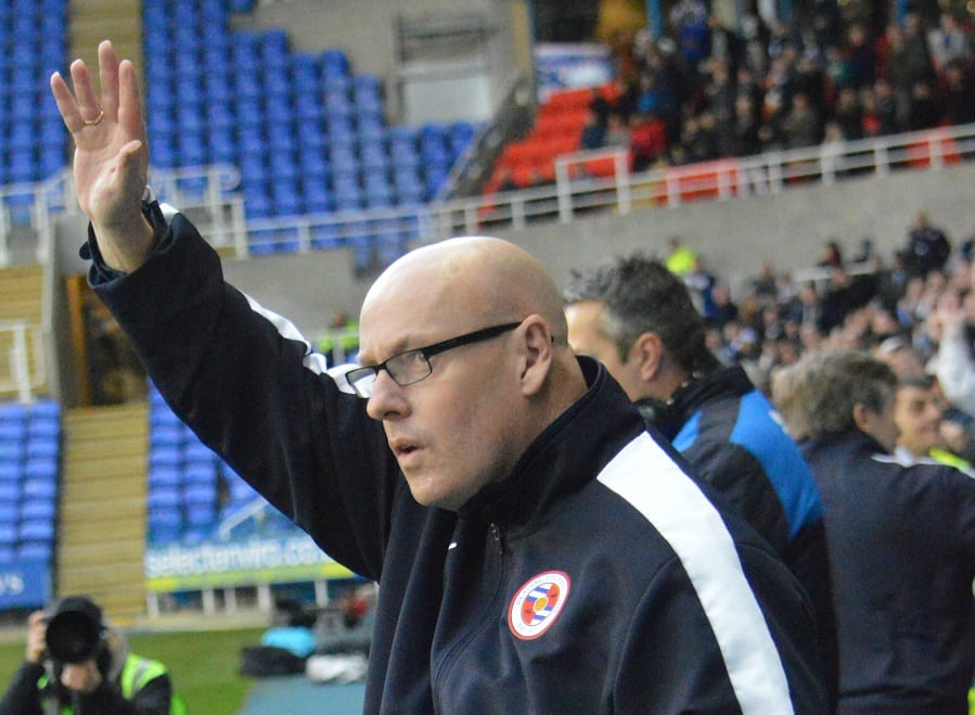 Brian McDermott waving on touch line