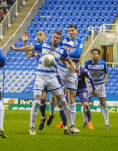 Chris Gunter Darren Pratley and George Evans do battle