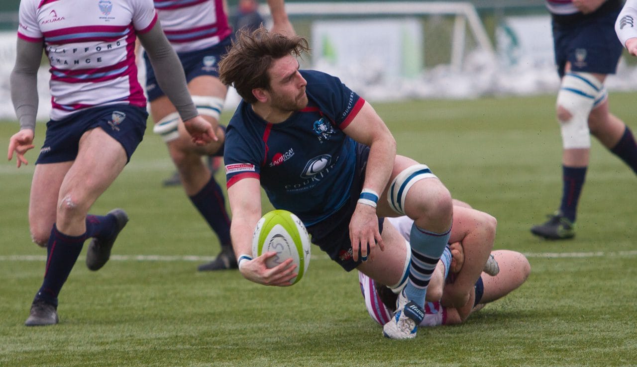 Connor Stapley with the offload