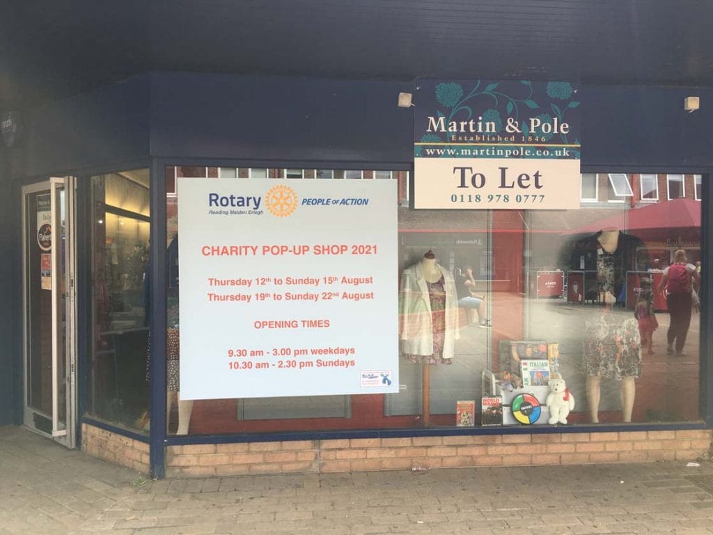 Pop-up charity shop