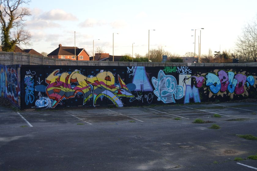 Elms Field graffiti January