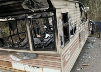 The caravan, on February 8, 2021. Picture: Brian Alexander.