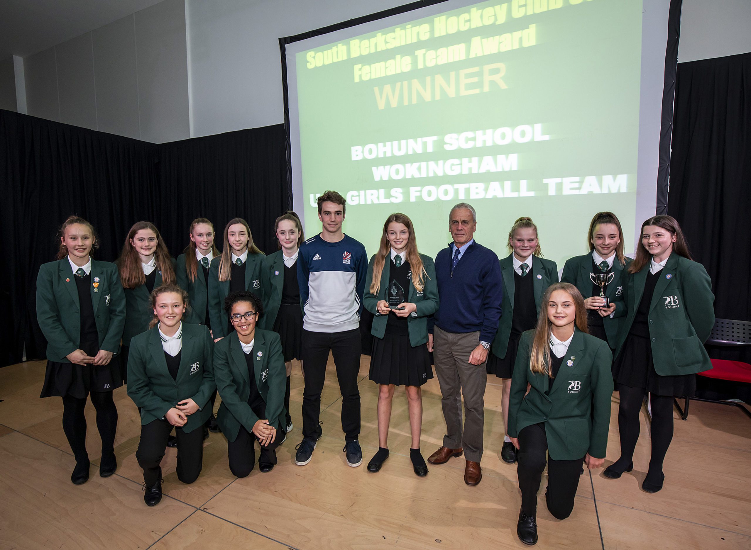 Female Team Award winner Bohunt U girls football