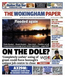 This was our front page story on our January 8 edition. For the latest Wokingham news, get your Wokingham Paper every Friday for just 50p