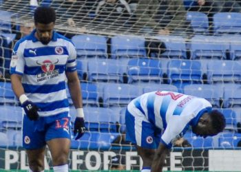 Garath McCleary and Andy Yiadom react to another goal e