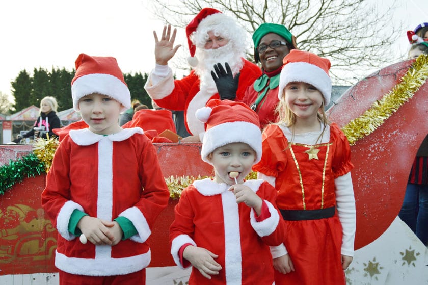Hare Hatch Sheeplands Santa arrival