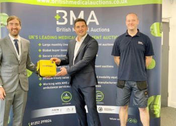 GIFT: British Medical Auctions has donated a defibrillator to Alder Grove Primary School