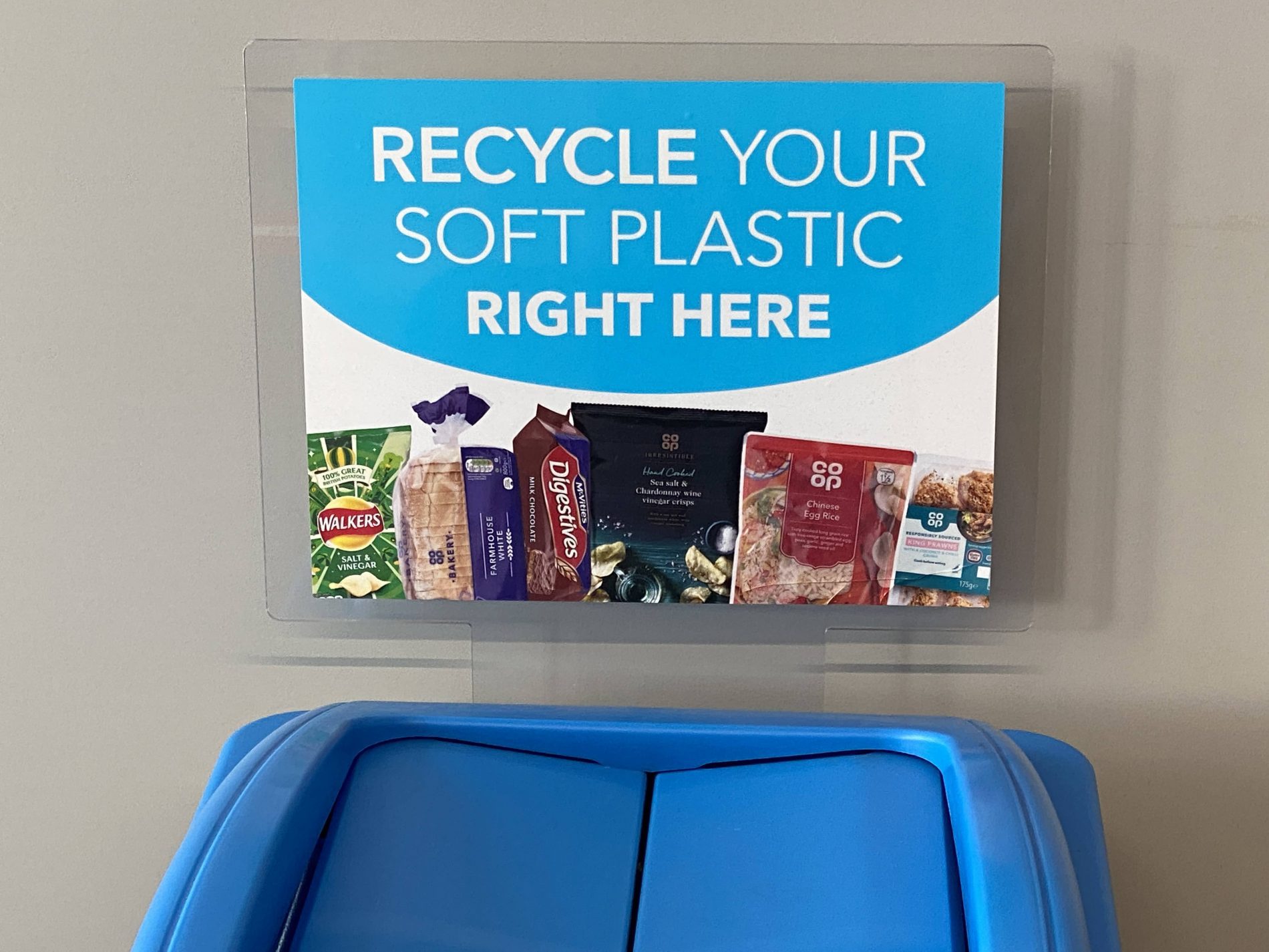 Plastic fantastic recycling at Crowthorne's Co-op –