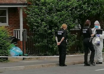 Police at Norton Road