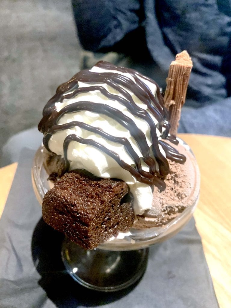 Chocolate Brownie Sundae