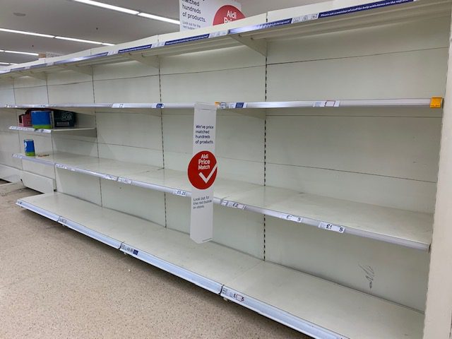 Tesco shelves