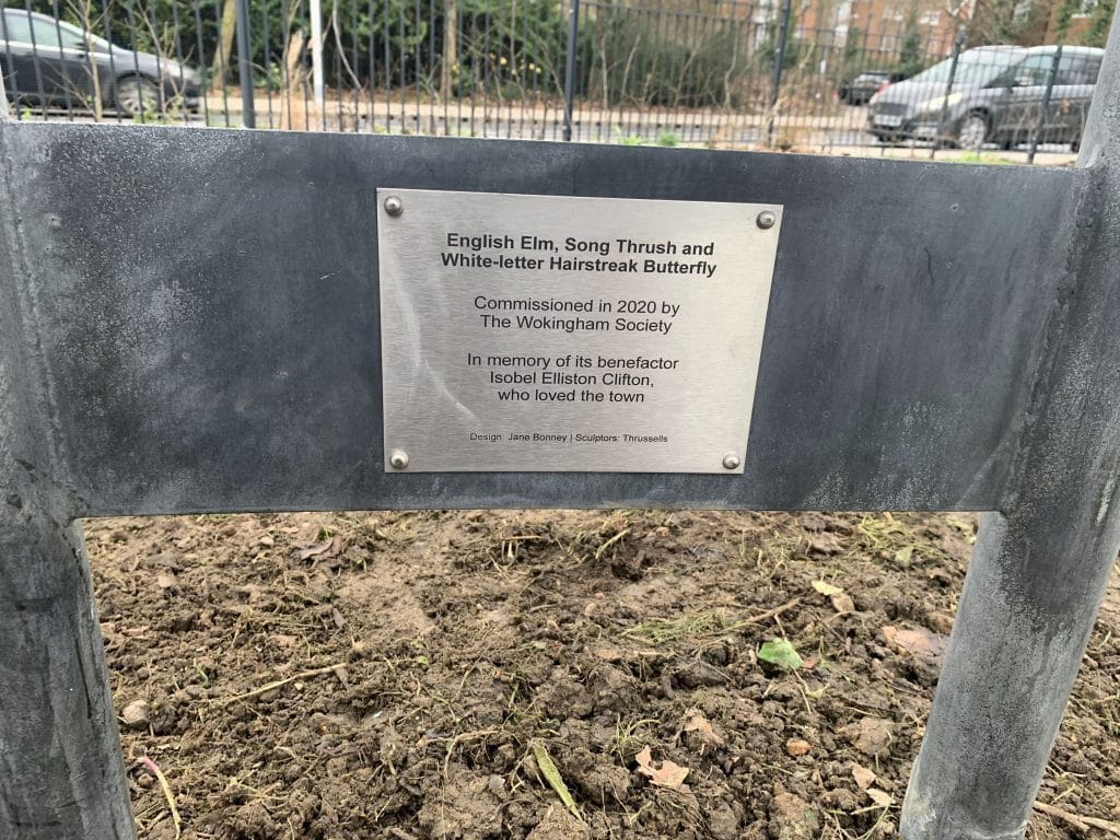 Conservationthemed statue unveiled in Elms Field Wokingham.Today