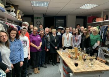 Volunteers and trainees were joined by the High Sheriff of Berkshire and the Borough mayor for the official opening of JAC's new shop in Wokingham. Picture: Jess Warren