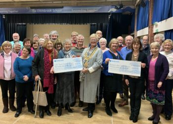 The Wokingham Choral Society presented two charities with cheques at last week's rehearsal. Picture: Jess Warren