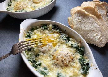 Baked Eggs Florentine