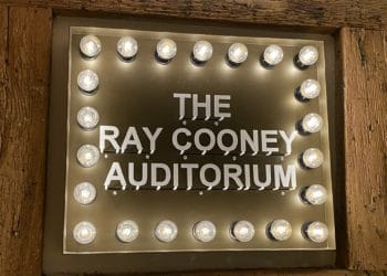 The new sign to The Ray Cooney Auditorium at The Mill at Sonning Picture: Phil Creighton