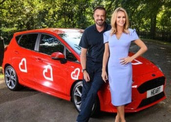 Jamie Theakston and Amanda Holden will be visiting Dingley's Promise today. Picture: Heart and Global Make Some Noise