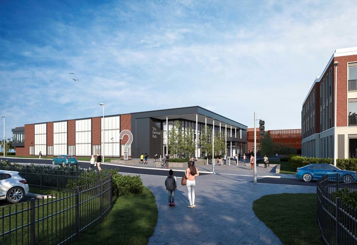 The finished piece of art will be displayed at the entrance to the new Carnival Hub in Wokingham