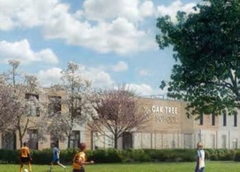 A CGI of the proposed Oak Tree School at Winnersh Farm Picture: Department of Education