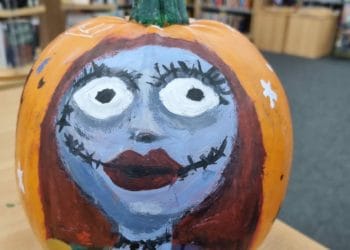 Theale Green School students decorated the pumpkins to create fictional characters for Hallowe'en.