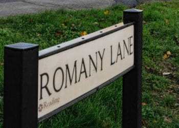 Forsenic police are at Romany Lane in Tilehurst after a man was