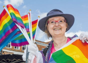 The Wokingham Pride Celebration in the Market Place on Saturday.