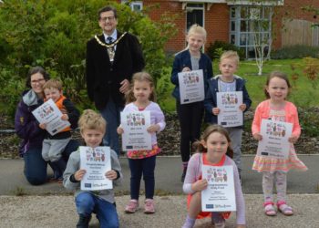 The Mayor of Wokingham Borough, Cllr. Malcolm Richards with the winners and the runners up. Picture: Steve Smyth