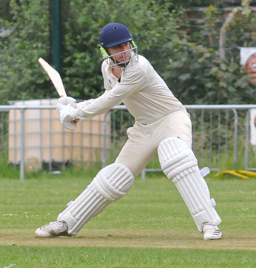 Emmbrook & Bearwood (batting) v Hurley 2s Adrian Trueman batting