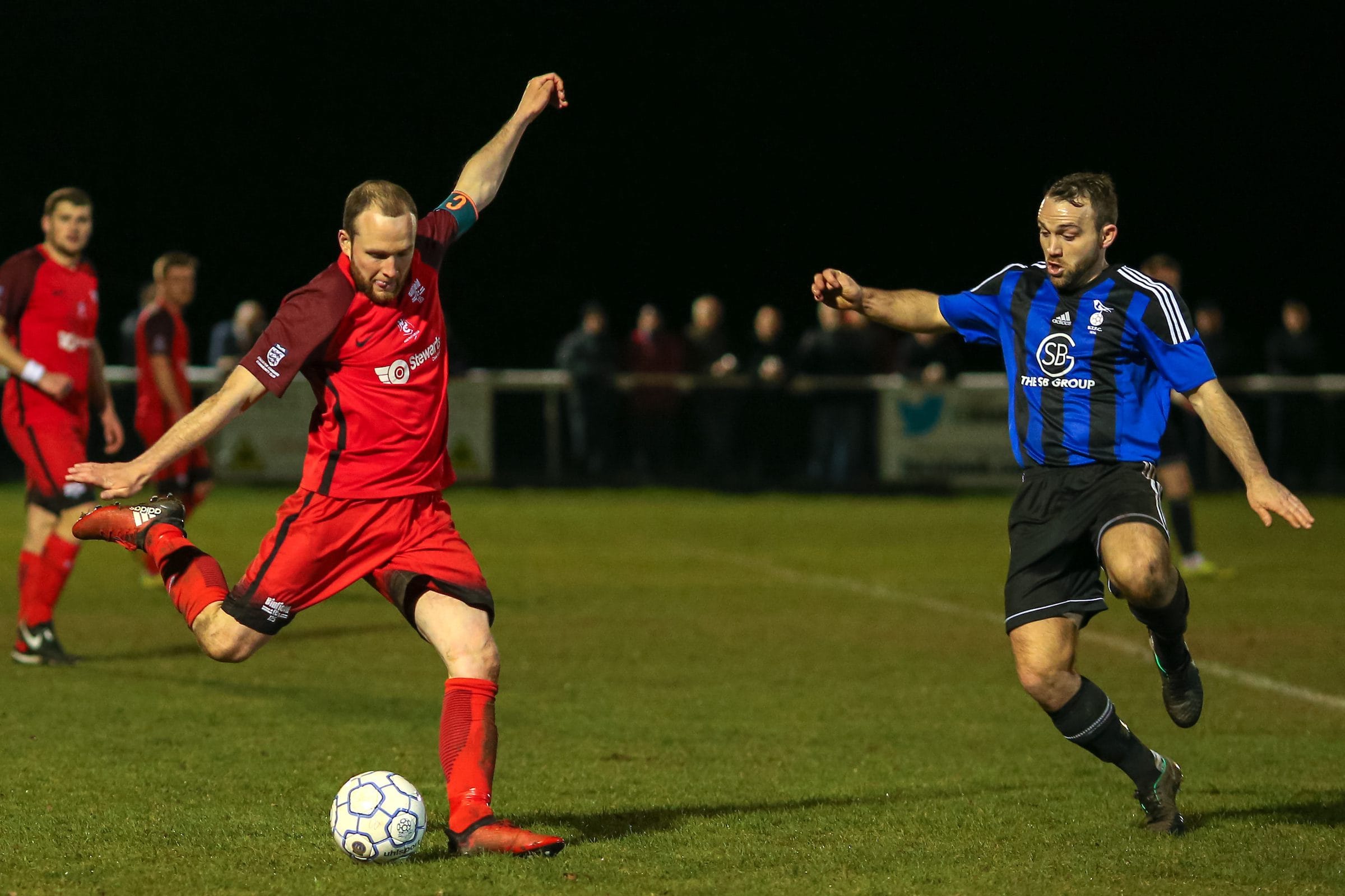 James Knight clears his lines