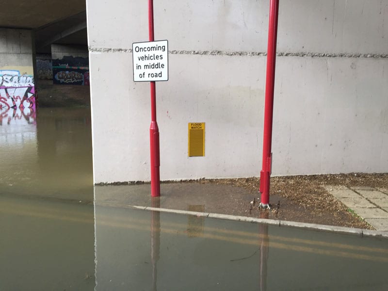 Loddon Bridge flooding