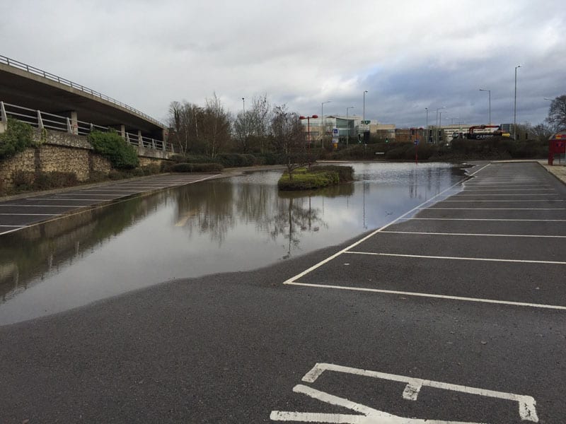Loddon Bridge flooding