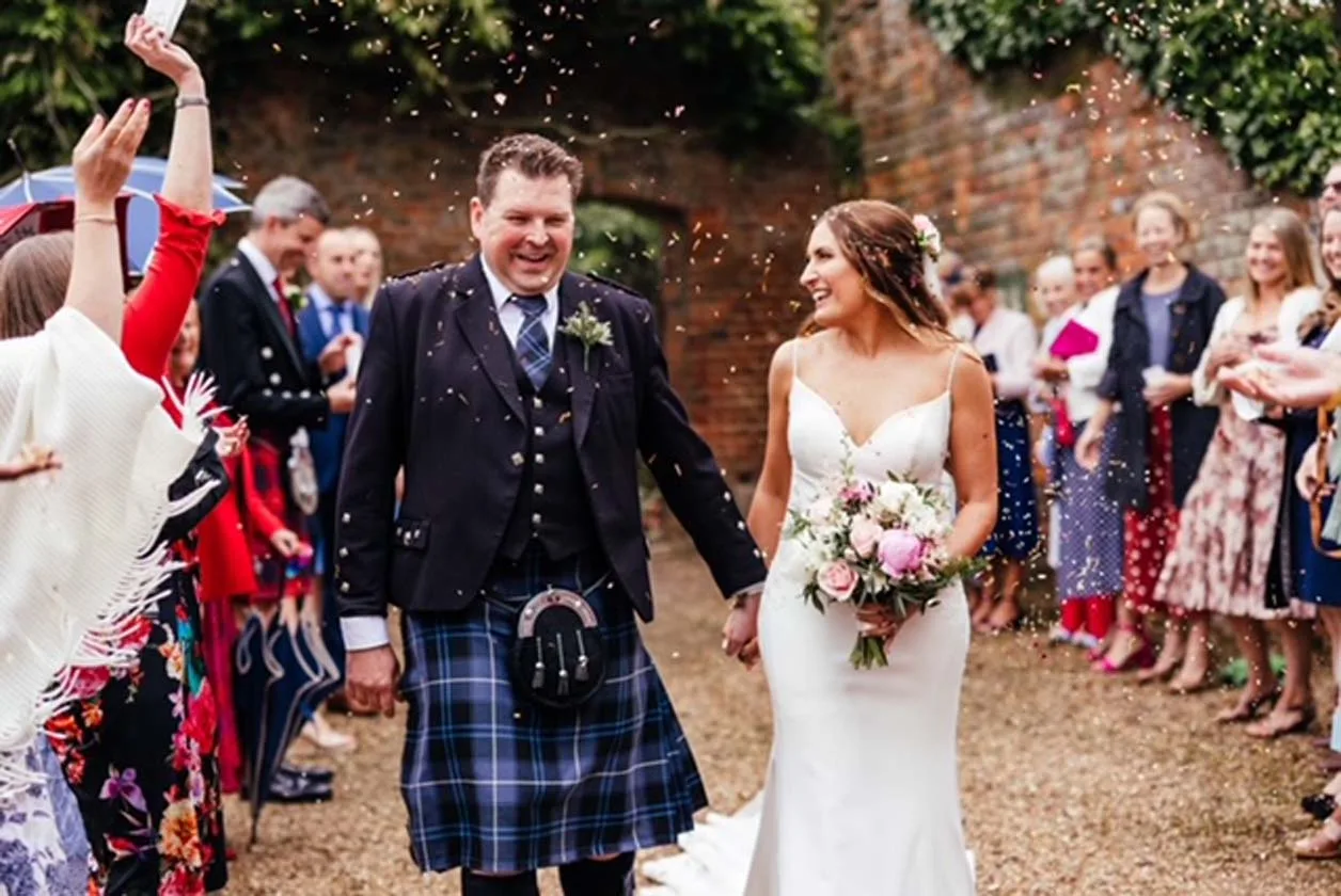 SO IN LOVE: Max and Sue Knott held one of the first big weddings to take place under current covid restrictions, using Stanlake Park for their special day. Picture: Kirsty Mackenzie Photography