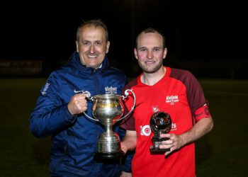 Manager Roger Herridge and captain James Knight