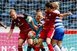 Mary Earps produced another dominant display in goal (Pic by Neil Graham)