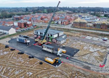 Modular units have been delivered to Matthewsgreen School. Picture: Wokingham Borough Council