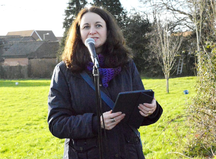 Mel Horton, who organised the Elms Field meeting