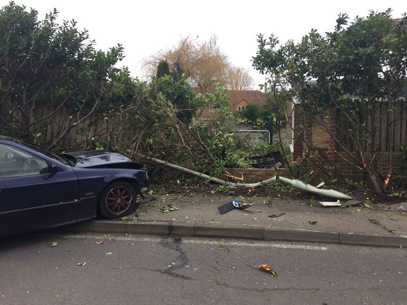 Mohawk Way Car Crash