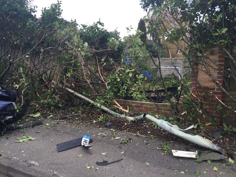 Mohawk Way Car Crash