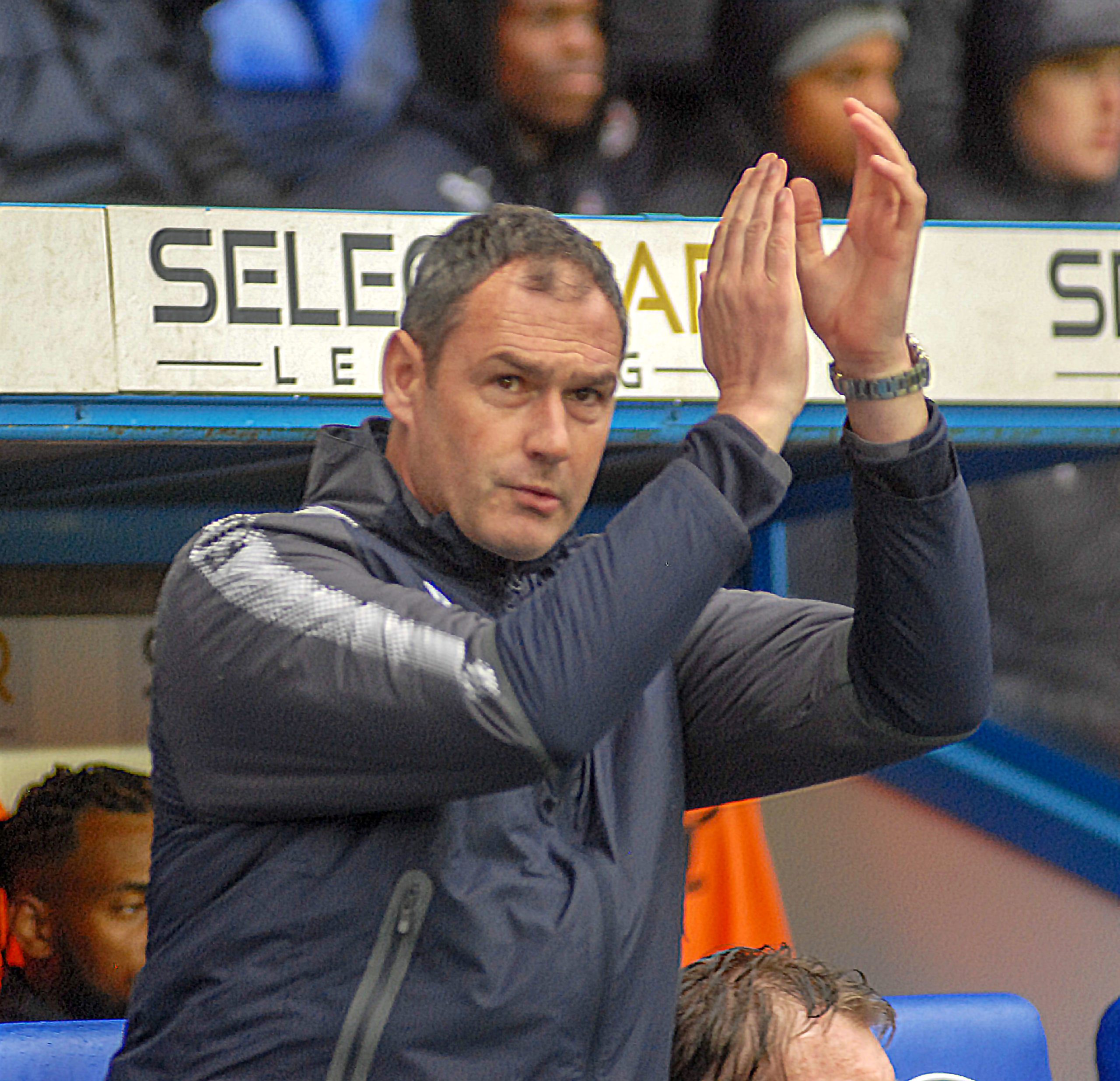Paul Clement applauds the fans