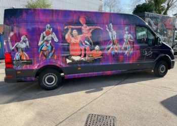 MOVING PICTURES: The art delivery company has revealed its latest custom van. Picture: Flight Logistics