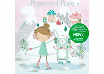 The cover to the Card Factory’s new Peppermint Peaks book