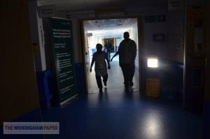 Parts of the Royal Berkshire Hospital were in darkness on Friday due to a power cut. Picture: Paul King