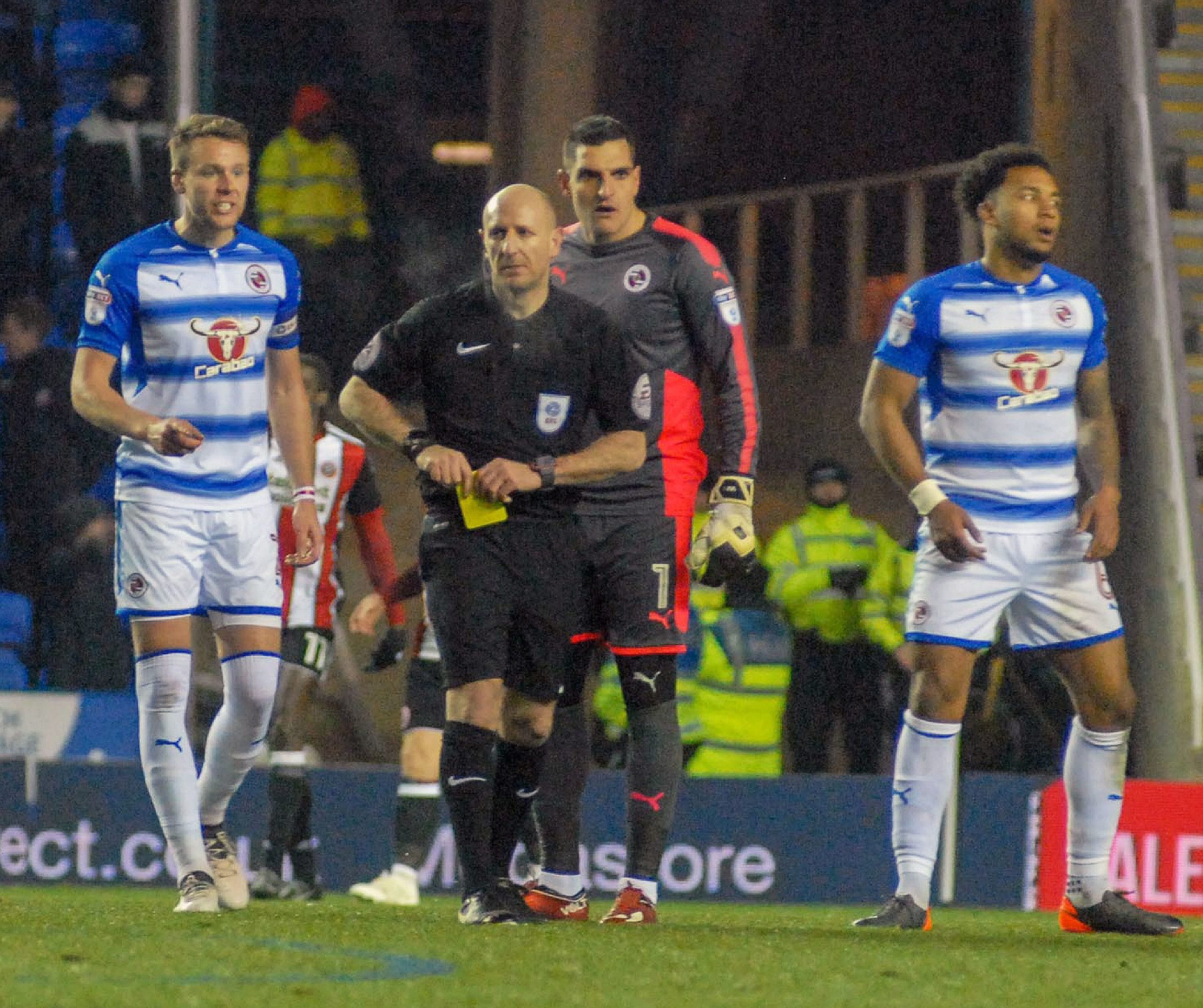 Readings protests over the third goal came to nothing