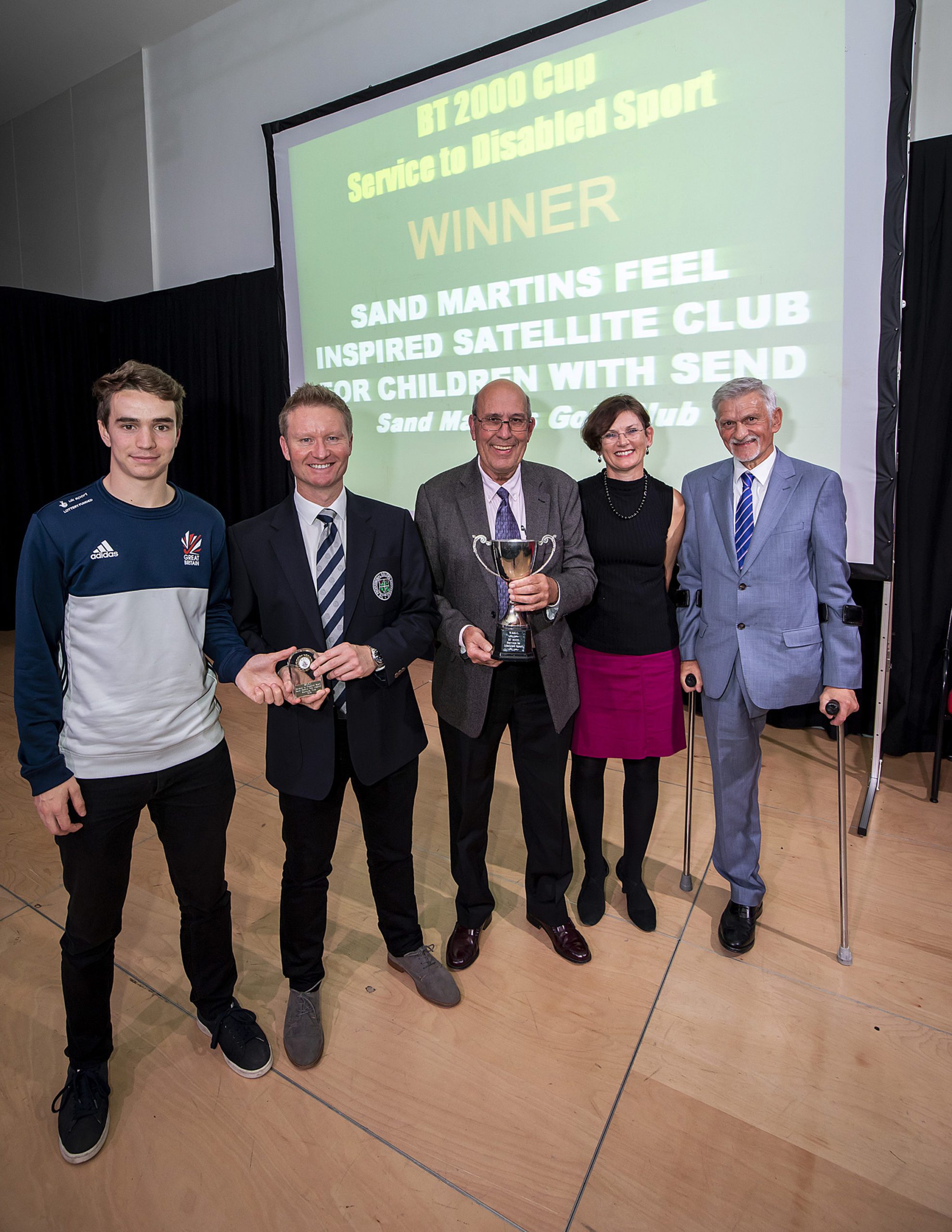 Service to disabled sport winner Sand Martins Golf Club