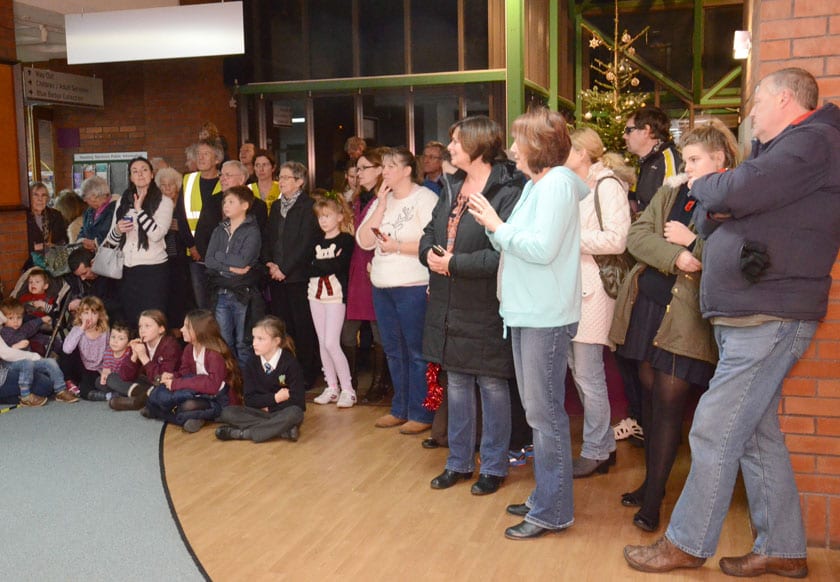 Sportlghts dance crowds